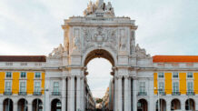 Arco da Rua Augusta em Lisboa Portugal