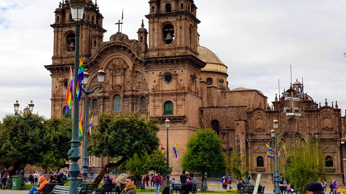 Plaza de Armas em Cusco no Peru